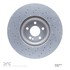 624-63152 by DYNAMIC FRICTION COMPANY - GEOSPEC Coated Rotor - Drilled