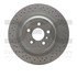 624-63149 by DYNAMIC FRICTION COMPANY - GEOSPEC Coated Rotor - Drilled