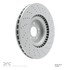 624-63145 by DYNAMIC FRICTION COMPANY - GEOSPEC Coated Rotor - Drilled