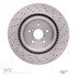 624-75026 by DYNAMIC FRICTION COMPANY - GEOSPEC Coated Rotor - Drilled