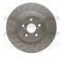 624-75026 by DYNAMIC FRICTION COMPANY - GEOSPEC Coated Rotor - Drilled