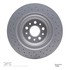 624-79008 by DYNAMIC FRICTION COMPANY - GEOSPEC Coated Rotor - Drilled