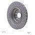 624-79008 by DYNAMIC FRICTION COMPANY - GEOSPEC Coated Rotor - Drilled