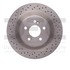 630-63092 by DYNAMIC FRICTION COMPANY - Disc Brake Rotor - Drilled and Slotted