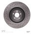 620-54081D by DYNAMIC FRICTION COMPANY - Disc Brake Rotor - Drilled