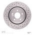 620-63030 by DYNAMIC FRICTION COMPANY - Disc Brake Rotor - Drilled