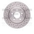 620-63030 by DYNAMIC FRICTION COMPANY - Disc Brake Rotor - Drilled