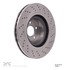620-63041 by DYNAMIC FRICTION COMPANY - Disc Brake Rotor - Drilled