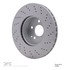 620-63054 by DYNAMIC FRICTION COMPANY - Disc Brake Rotor - Drilled