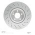 620-63063 by DYNAMIC FRICTION COMPANY - Disc Brake Rotor - Drilled