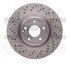 620-63070 by DYNAMIC FRICTION COMPANY - Disc Brake Rotor - Drilled