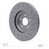 620-63070 by DYNAMIC FRICTION COMPANY - Disc Brake Rotor - Drilled