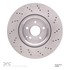 620-63098 by DYNAMIC FRICTION COMPANY - Disc Brake Rotor - Drilled