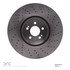 620-63112 by DYNAMIC FRICTION COMPANY - Disc Brake Rotor - Drilled