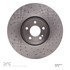 620-63119 by DYNAMIC FRICTION COMPANY - Disc Brake Rotor - Drilled