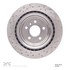 620-63140 by DYNAMIC FRICTION COMPANY - Disc Brake Rotor - Drilled