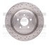 620-63140 by DYNAMIC FRICTION COMPANY - Disc Brake Rotor - Drilled