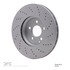 620-63121 by DYNAMIC FRICTION COMPANY - Disc Brake Rotor - Drilled