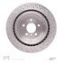 620-63149 by DYNAMIC FRICTION COMPANY - Disc Brake Rotor - Drilled