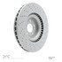 620-63145 by DYNAMIC FRICTION COMPANY - Disc Brake Rotor - Drilled