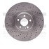 620-63152 by DYNAMIC FRICTION COMPANY - Disc Brake Rotor - Drilled