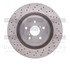 620-75026 by DYNAMIC FRICTION COMPANY - Disc Brake Rotor - Drilled