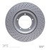 624-02012D by DYNAMIC FRICTION COMPANY - GEOSPEC Coated Rotor - Drilled