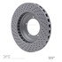 624-02012D by DYNAMIC FRICTION COMPANY - GEOSPEC Coated Rotor - Drilled