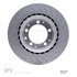 624-02015D by DYNAMIC FRICTION COMPANY - GEOSPEC Coated Rotor - Drilled