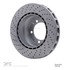624-02014D by DYNAMIC FRICTION COMPANY - GEOSPEC Coated Rotor - Drilled