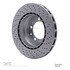 624-02015D by DYNAMIC FRICTION COMPANY - GEOSPEC Coated Rotor - Drilled