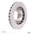 624-02025D by DYNAMIC FRICTION COMPANY - GEOSPEC Coated Rotor - Drilled