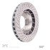 624-02026D by DYNAMIC FRICTION COMPANY - GEOSPEC Coated Rotor - Drilled