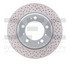 624-02034 by DYNAMIC FRICTION COMPANY - GEOSPEC Coated Rotor - Drilled