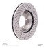 624-02032D by DYNAMIC FRICTION COMPANY - GEOSPEC Coated Rotor - Drilled