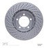 624-02035D by DYNAMIC FRICTION COMPANY - GEOSPEC Coated Rotor - Drilled