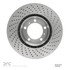 624-02036D by DYNAMIC FRICTION COMPANY - GEOSPEC Coated Rotor - Drilled