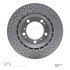 624-02039 by DYNAMIC FRICTION COMPANY - GEOSPEC Coated Rotor - Drilled