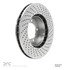 624-02036D by DYNAMIC FRICTION COMPANY - GEOSPEC Coated Rotor - Drilled