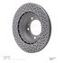 624-02039 by DYNAMIC FRICTION COMPANY - GEOSPEC Coated Rotor - Drilled