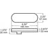 Peterson Lighting 4223 Turn Signal Light 4222/4223 Piranha LED Oval Clear Lens Auxiliary Light
