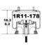 1R11-178 by CONTINENTAL AG - [FORMERLY GOODYEAR] Air Spring Rolling Lobe