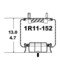 1R11-152 by CONTINENTAL AG - Air Spring Rolling Lobe