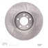 640-31108 by DYNAMIC FRICTION COMPANY - Disc Brake Rotor - Dimpled and Slotted