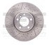 640-31108 by DYNAMIC FRICTION COMPANY - Disc Brake Rotor - Dimpled and Slotted