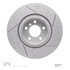 640-31113 by DYNAMIC FRICTION COMPANY - Disc Brake Rotor - Dimpled and Slotted