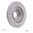 640-31113 by DYNAMIC FRICTION COMPANY - Disc Brake Rotor - Dimpled and Slotted