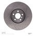 640-32019 by DYNAMIC FRICTION COMPANY - Disc Brake Rotor - Dimpled and Slotted