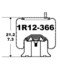 1R12-366 by CONTINENTAL AG - Air Spring Rolling Lobe