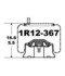 1R12-367 by CONTINENTAL AG - [FORMERLY GOODYEAR] Air Spring Rolling Lobe